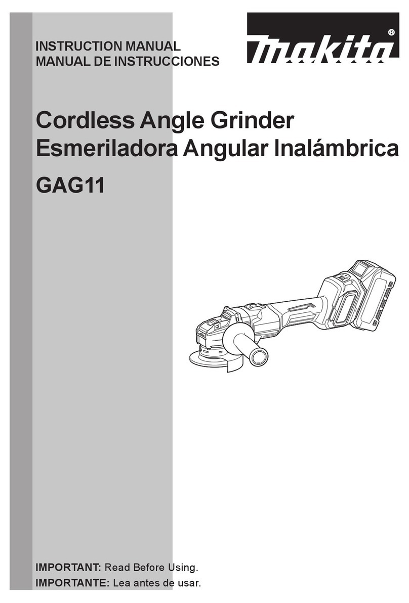 Makita XGT GAG11 instruction manual