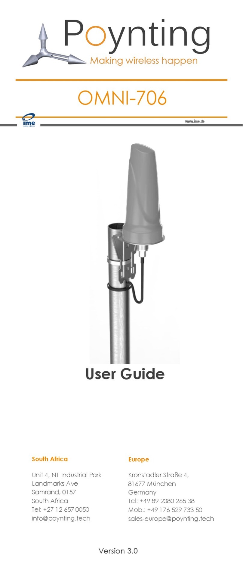 Poynting OMNI-706 User manual Poynting OMNI-706 User manual