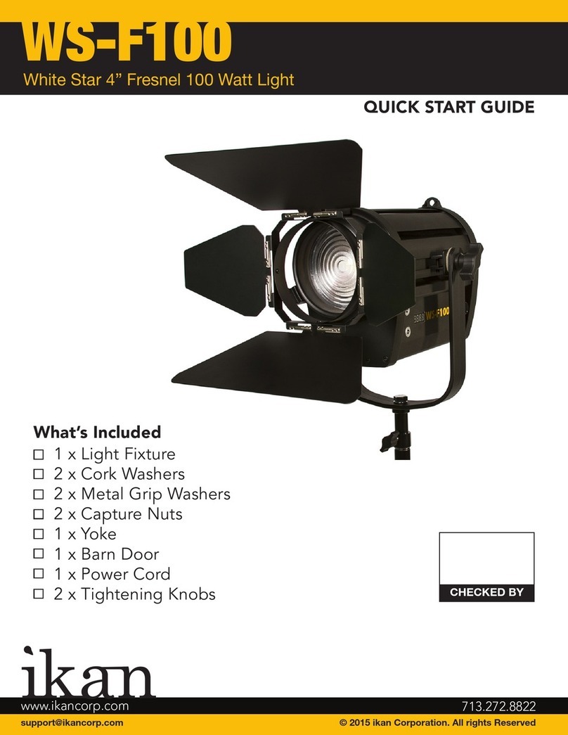 Ikan WS-F100 quick start guide Ikan WS-F100 quick start guide