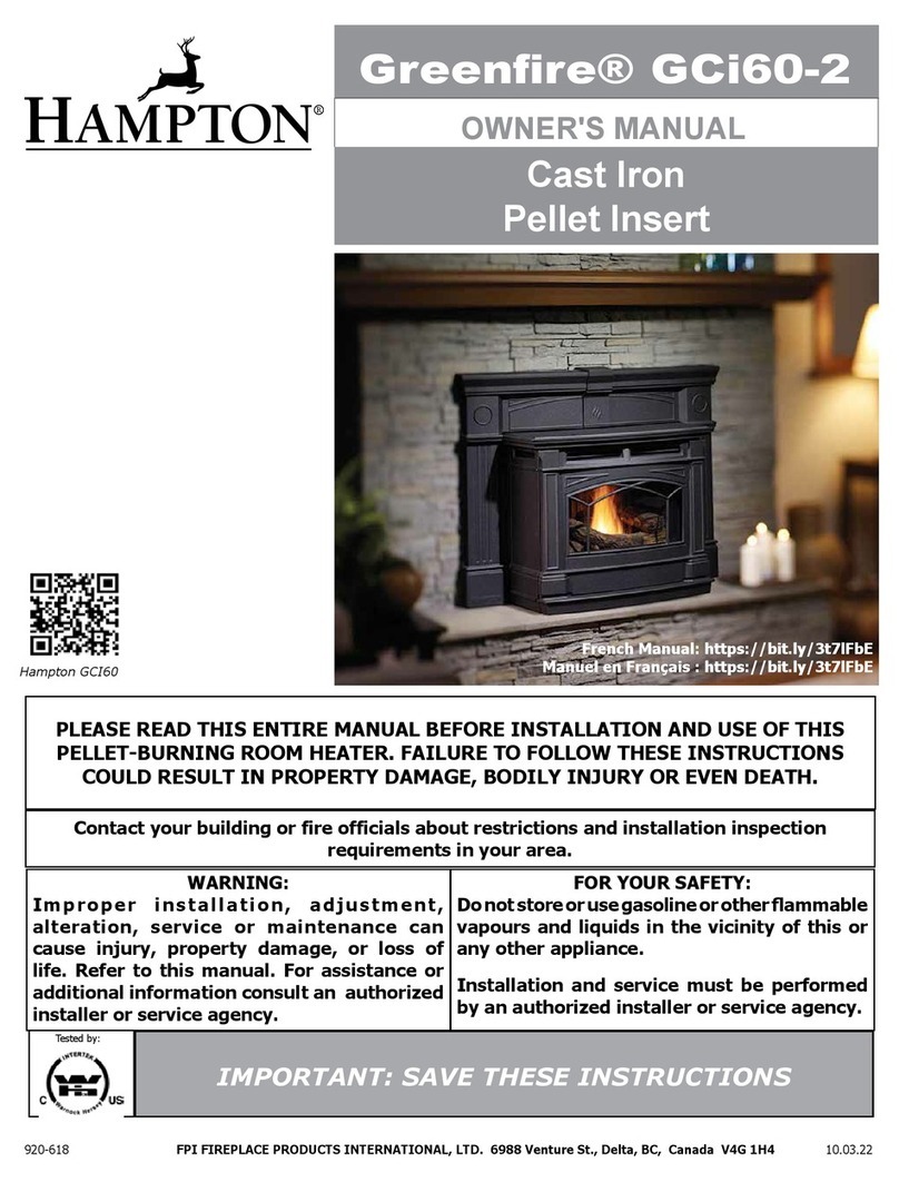 HAMPTON BAY Greenfire GCi60-2 User manual