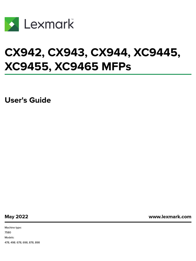 Lexmark CX942 User manual