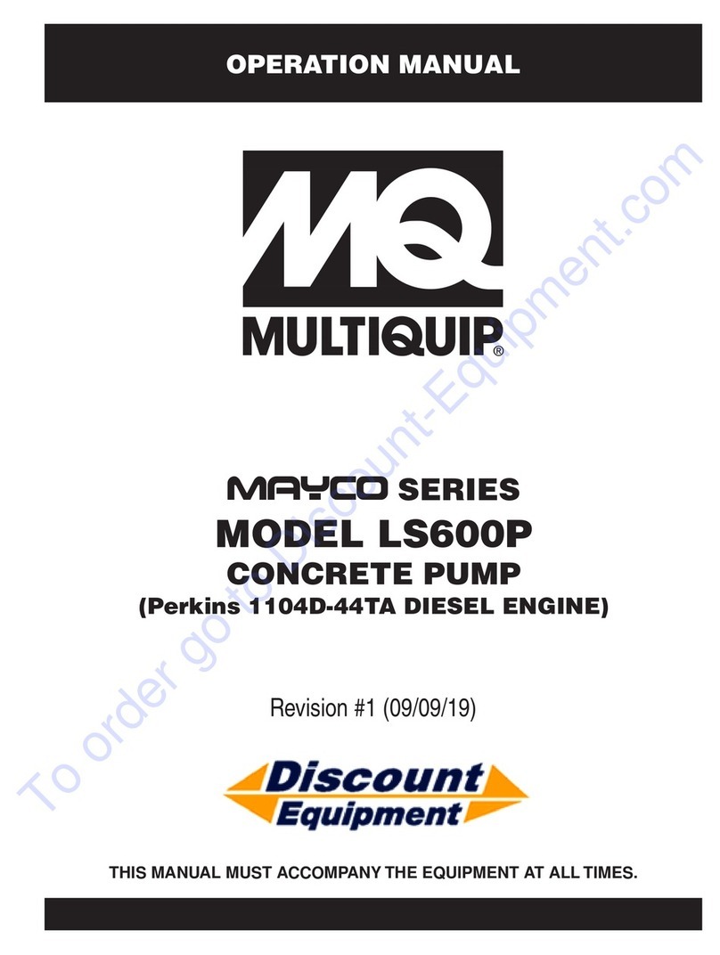 MULTIQUIP MAYCO LS600PWR User manual MULTIQUIP MAYCO LS600PWR User manual