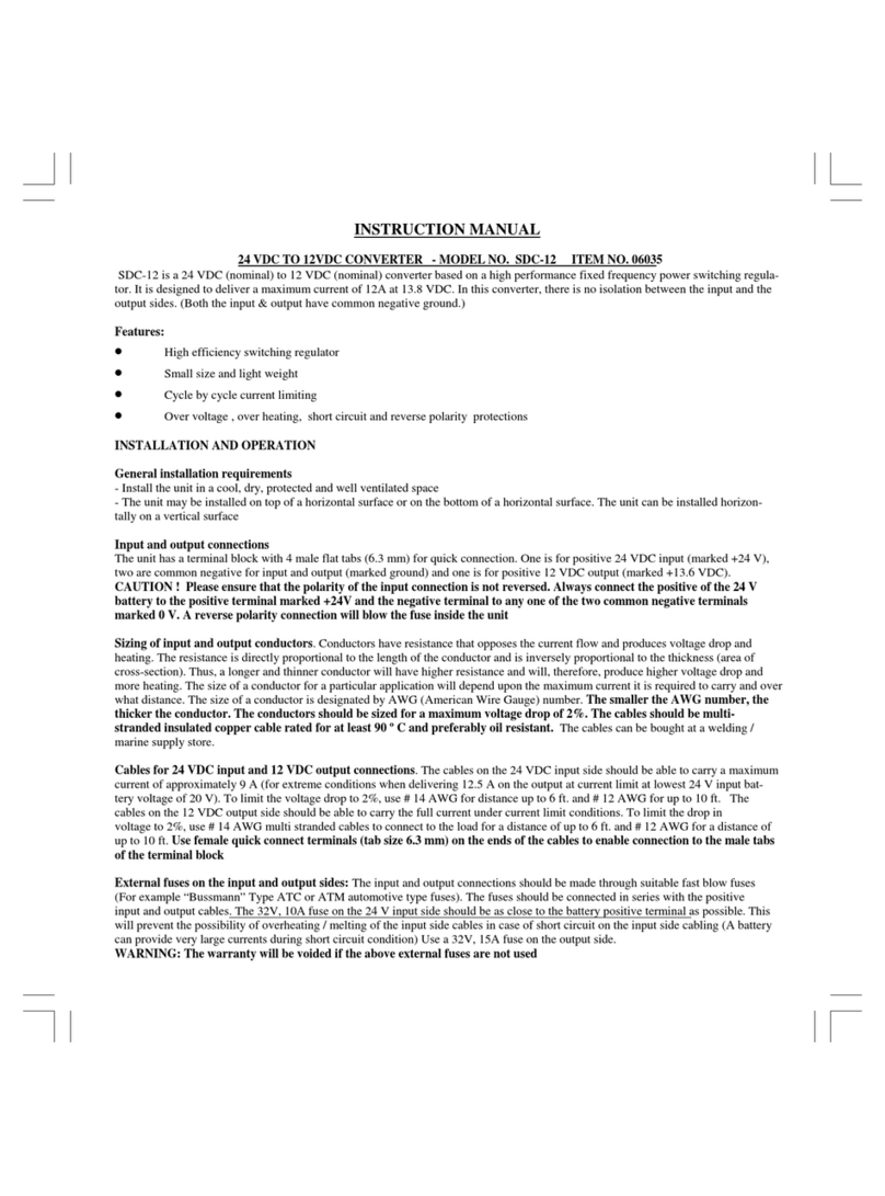 Samlexpower SDC-12 User manual