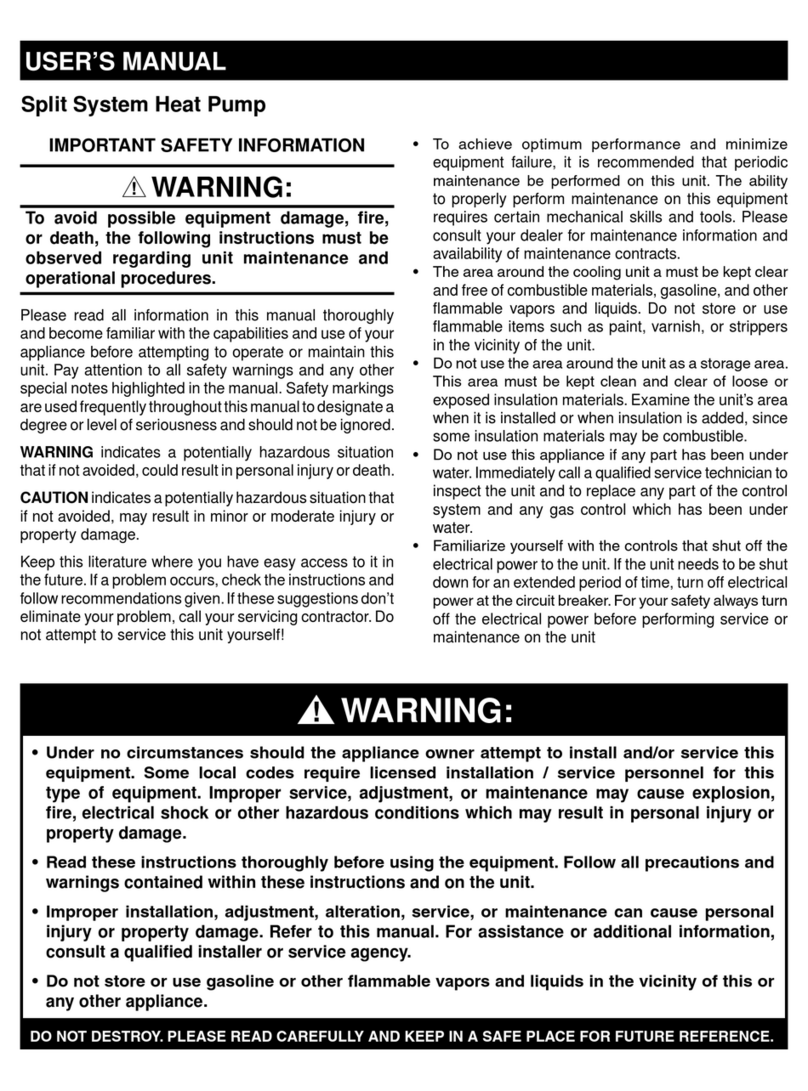 Nordyne DT4BE User manual