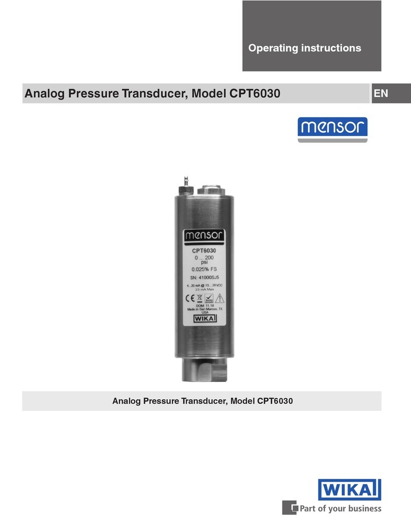 WIKA Mensor CPT6030 User manual