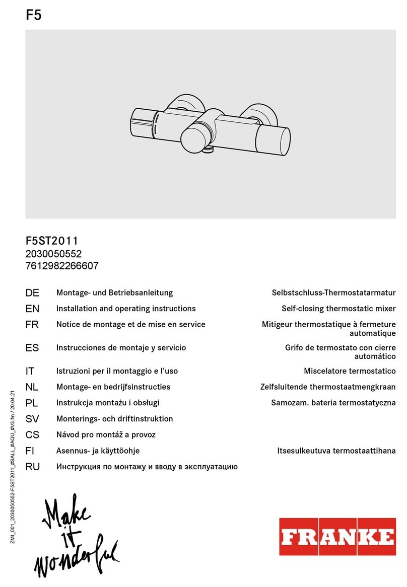 Franke F5ST2011 User manual