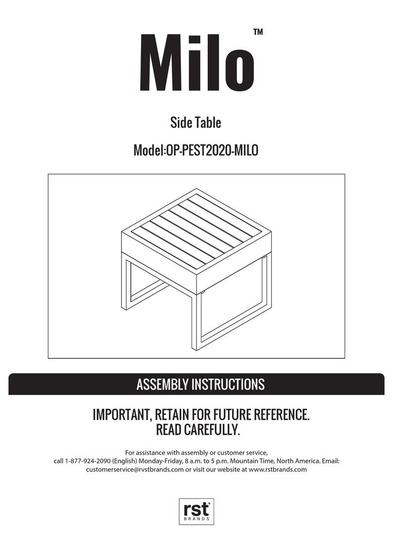 rst brands Milo OP-PEST2020-MILO Assembly instructions