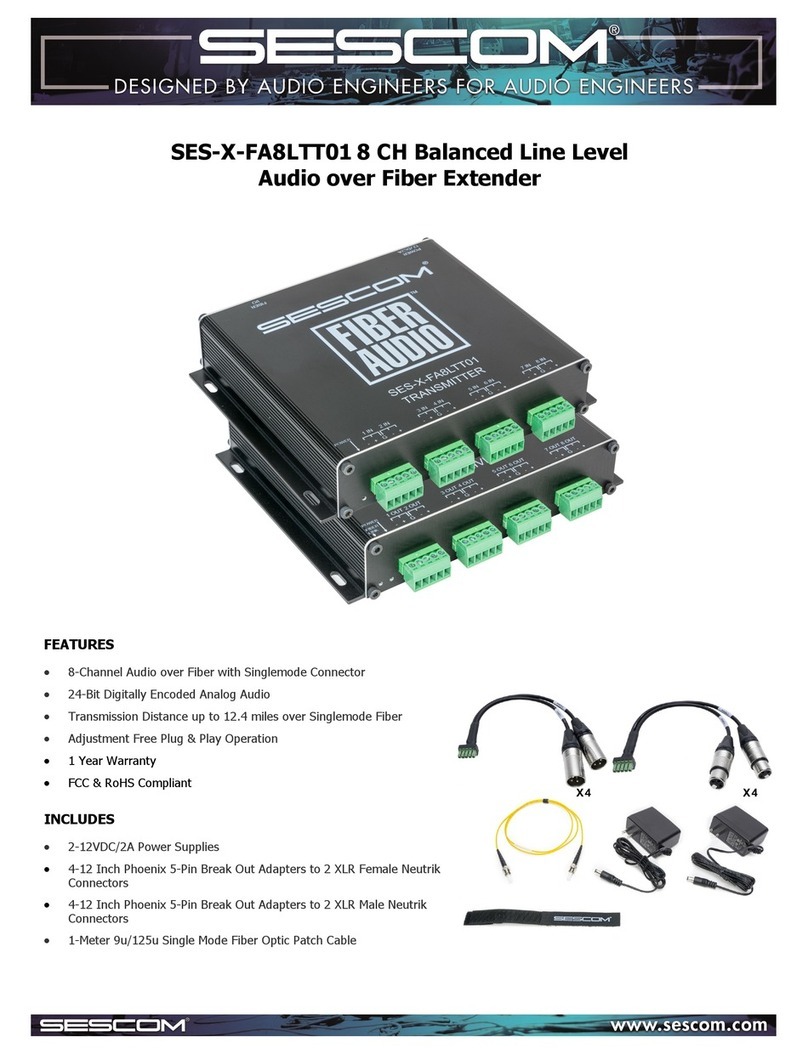sescom SES-X-FA8LTT01 manual sescom SES-X-FA8LTT01 manual