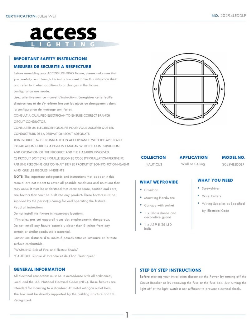 Access Lighting Nauticus 20294LEDDLP User manual