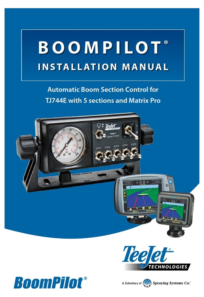 Spraying Systems TeeJet TECHNOLOGIES BoomPilot installation manual Spraying Systems TeeJet TECHNOLOGIES BoomPilot installation manual