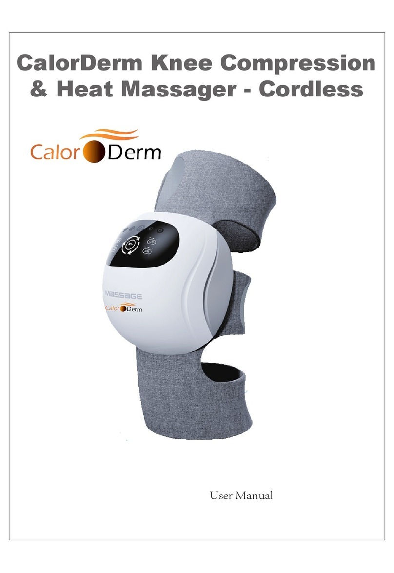 CalorDerm Knee Compression & Heat Massager user manual