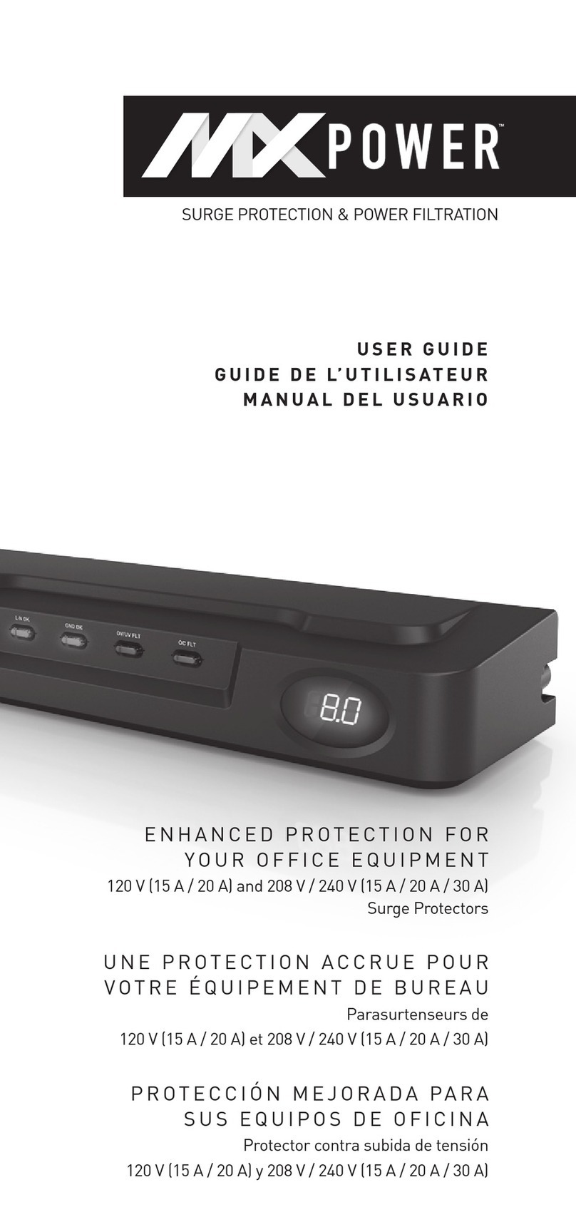 MXPOWER 120V 15 A user guide