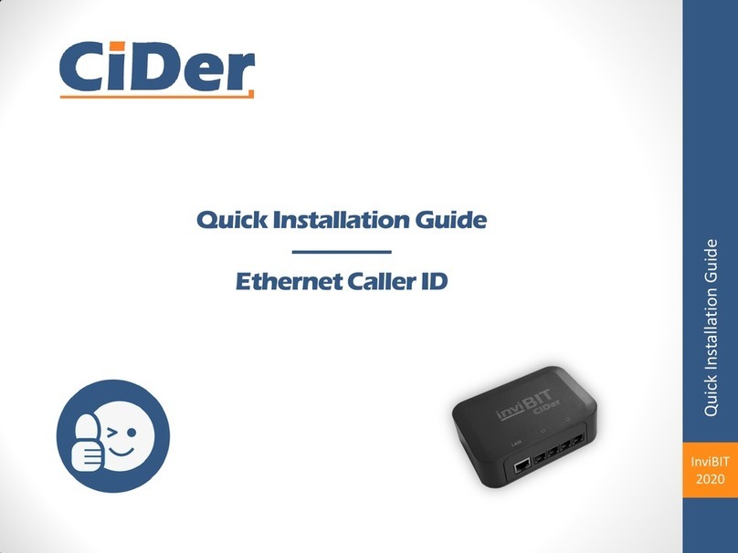 CiDer InviBIT Quick installation guide