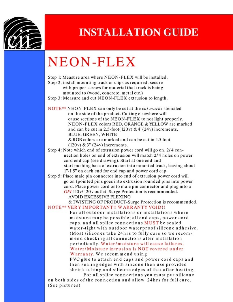cii NEON-FLEX installation guide