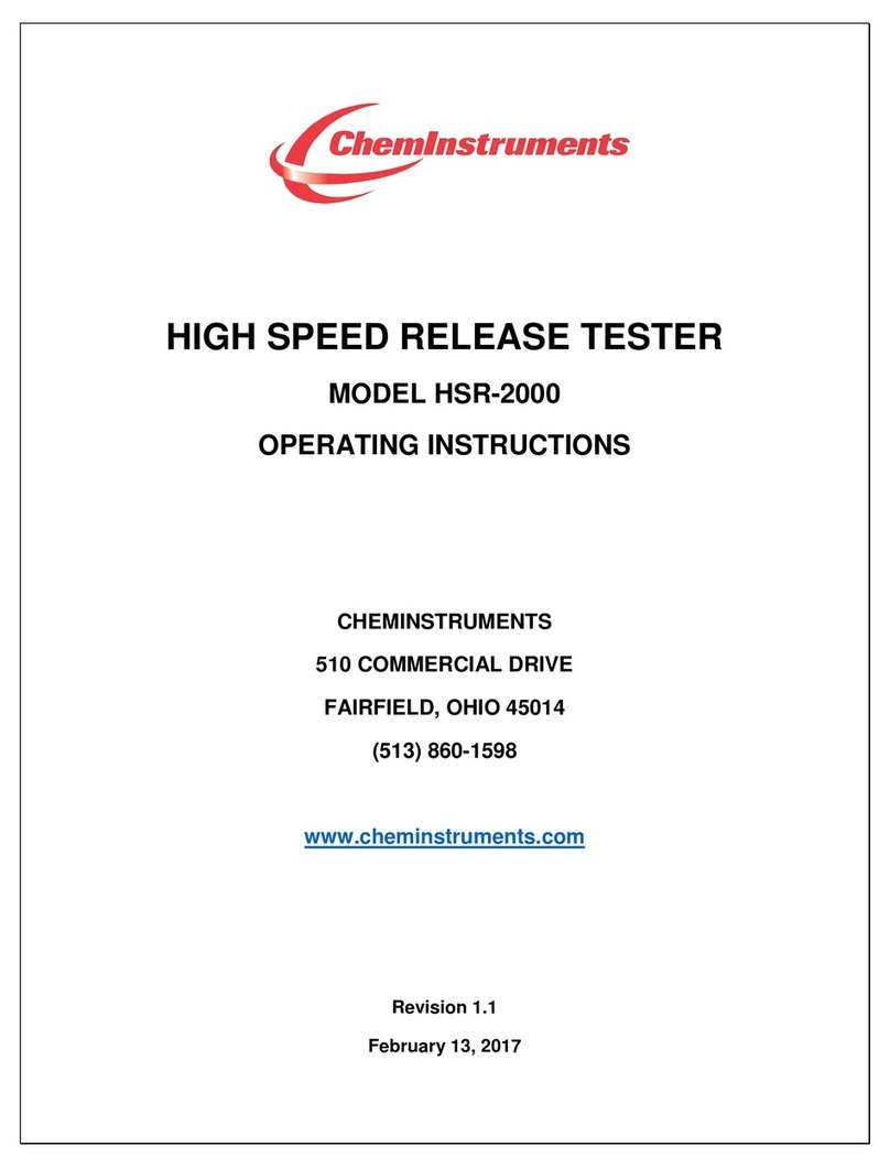 ChemInstruments HSR-2000 operating instructions