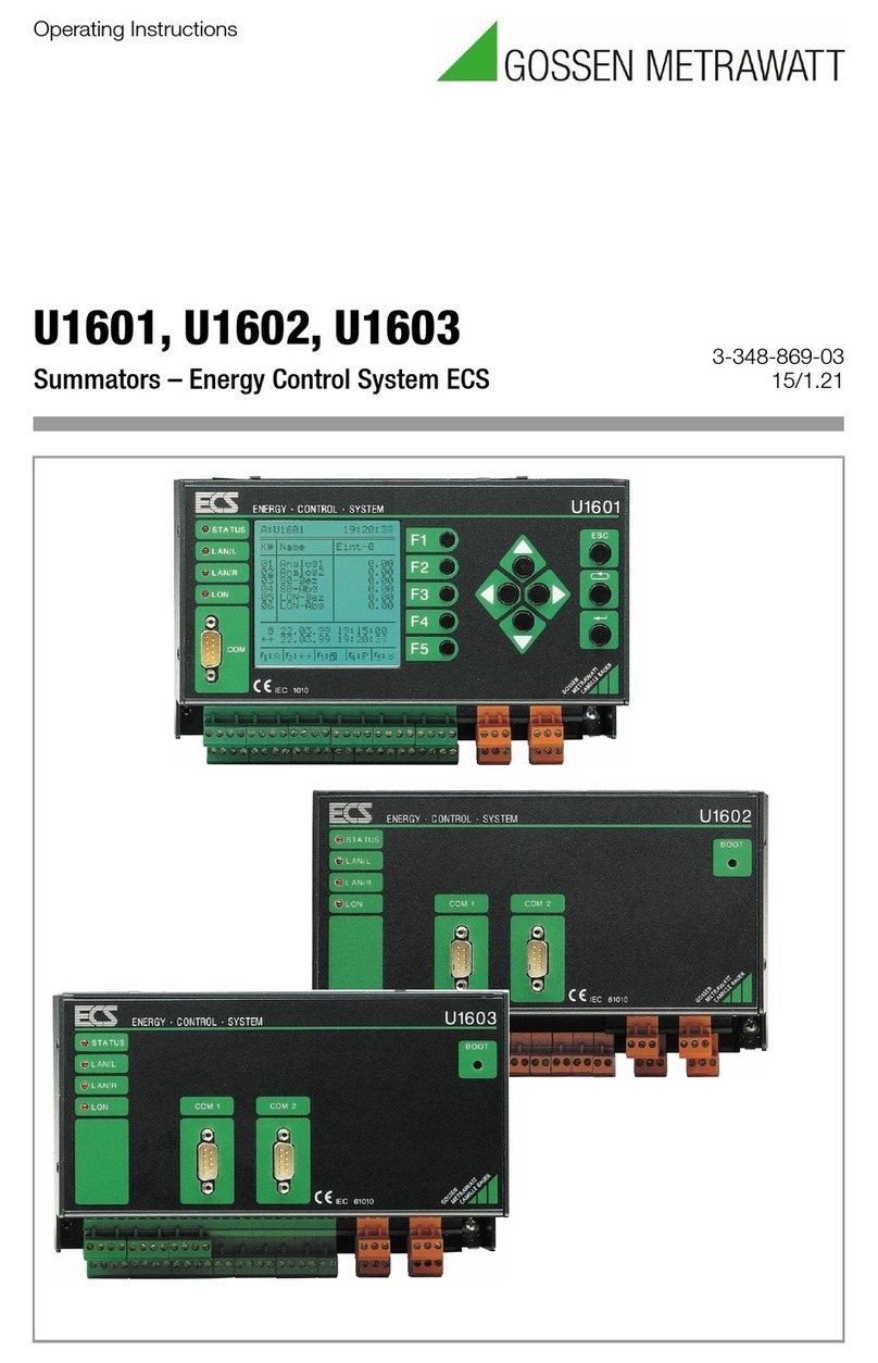 Gossen MetraWatt U1601 operating instructions