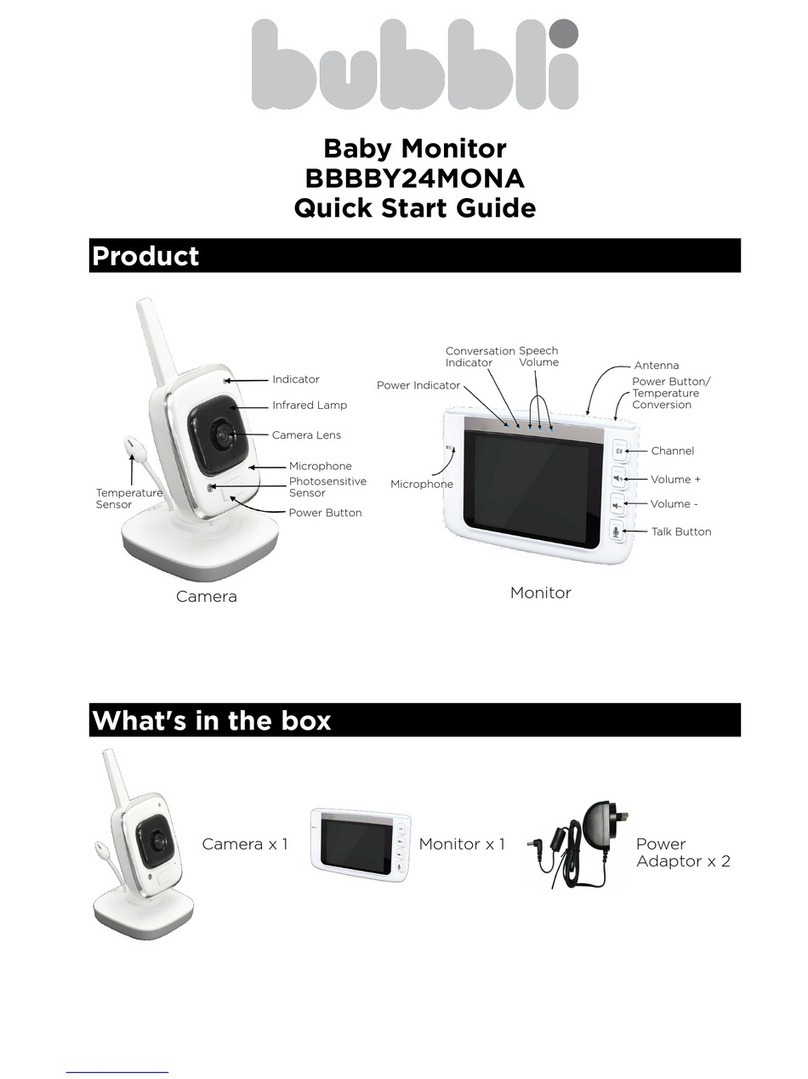 Bubbli BBBBY24MONA quick start guide