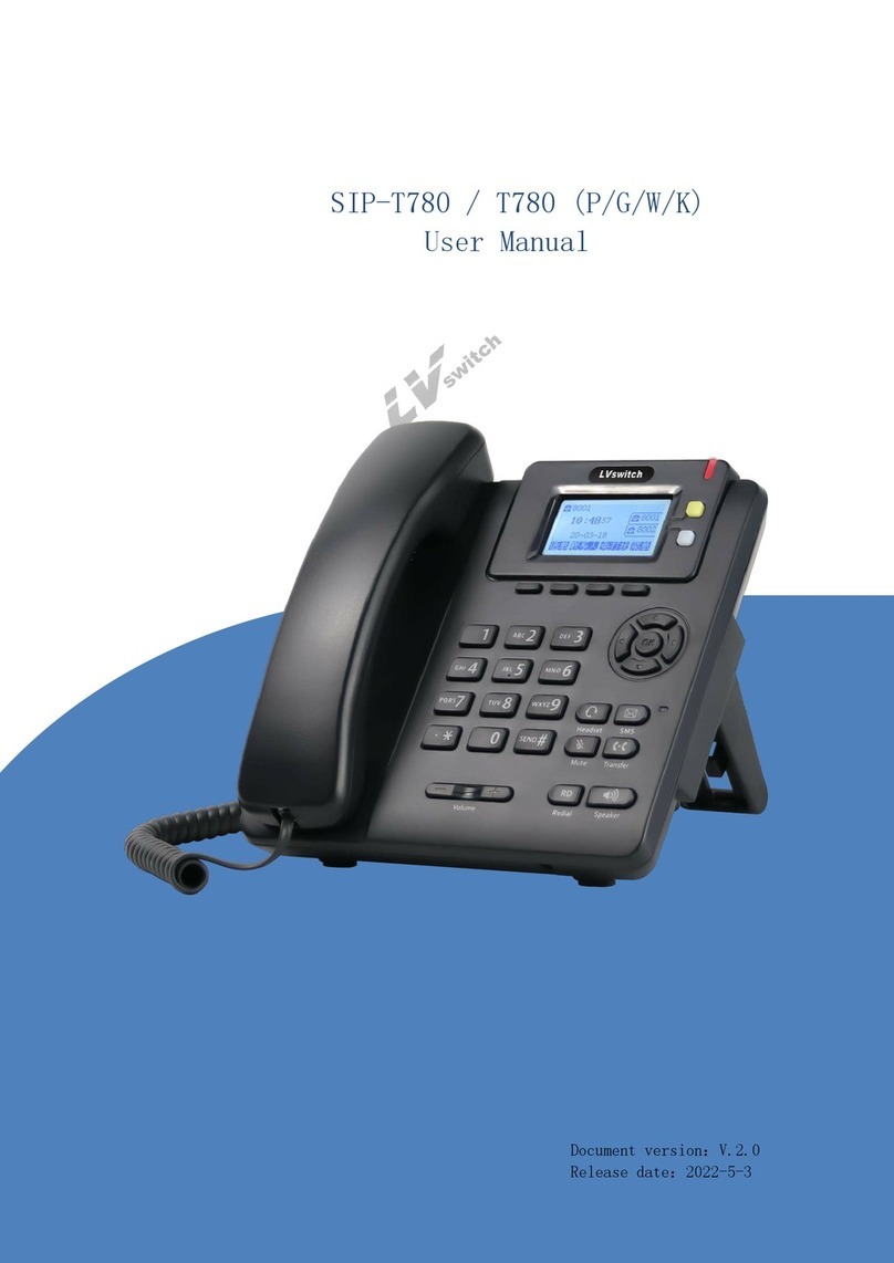 LV switch SIP-T780 user manual