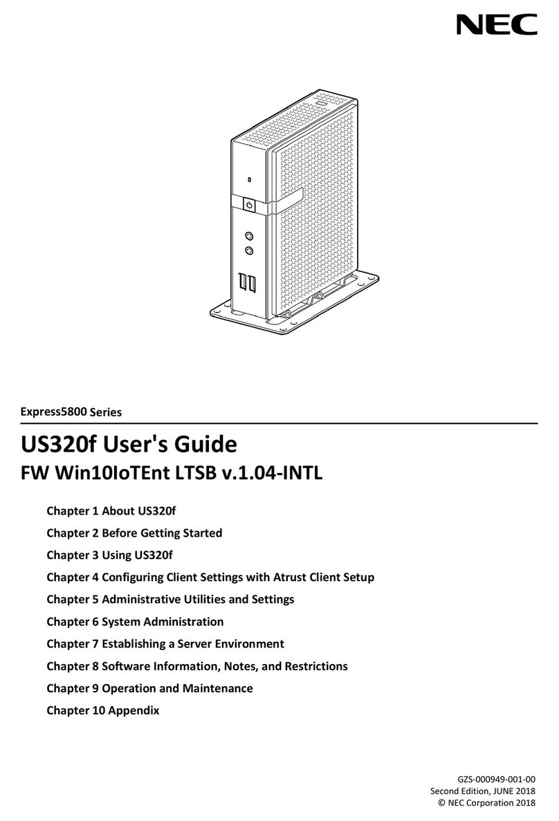NEC NEC Express5800 Series User manual