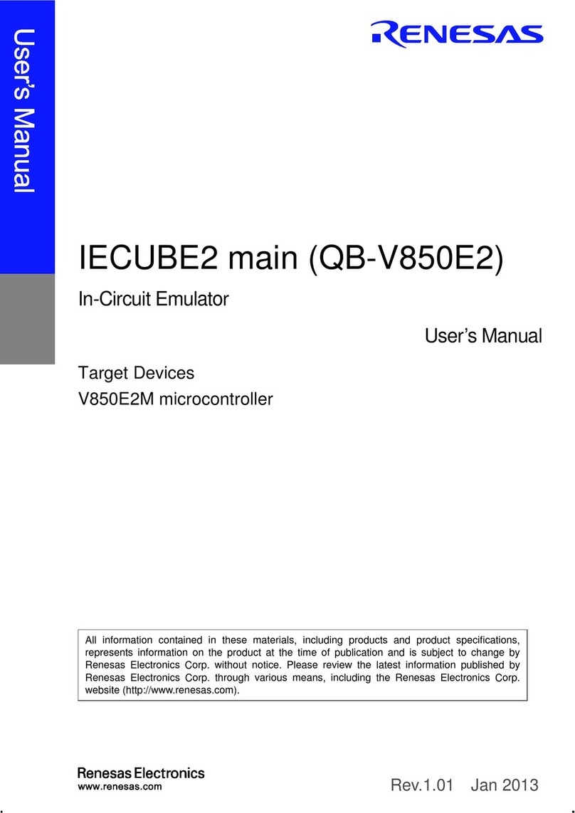 Renesas IECUBE2 User manual