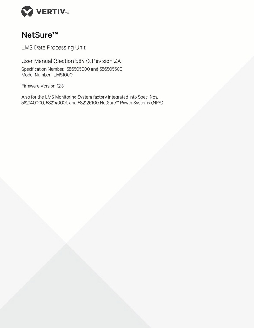Vertiv NetSure LMS1000 User manual