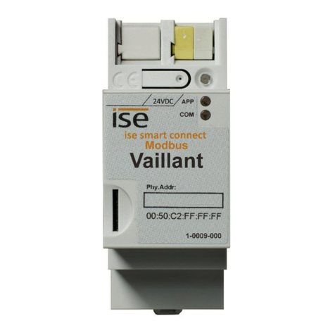 ISE smart connect Modbus Vaillant User manual