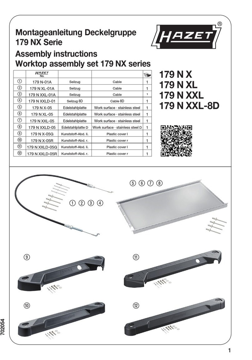 Hazet 179 NX Series Assembly instructions Hazet 179 NX Series Assembly instructions