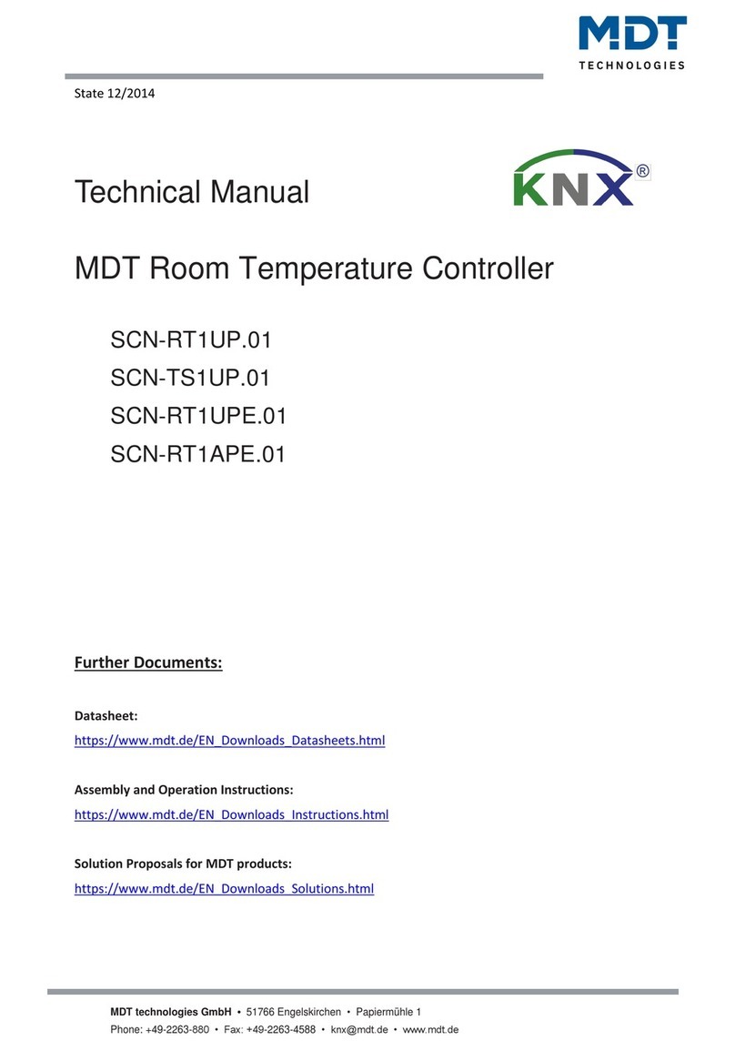 MDT KNX SCN-RT1UP.01 Technical manual
