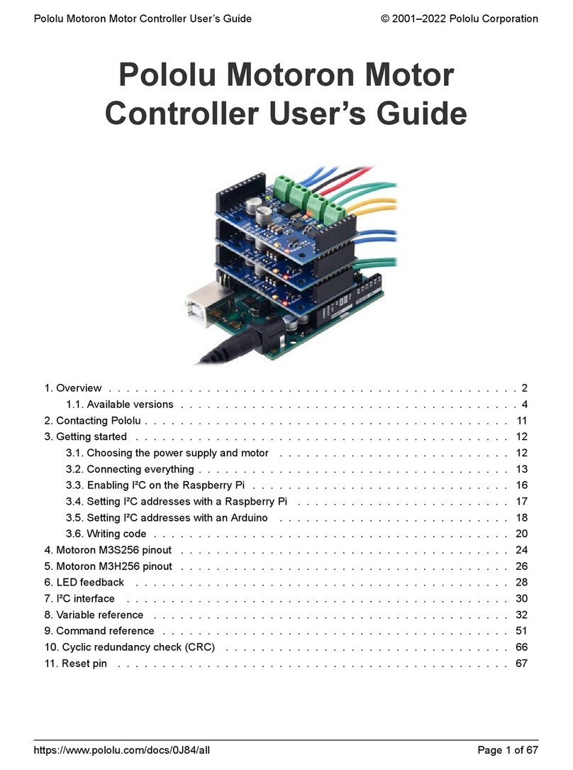 Pololu Corporation M2H24v14 User manual