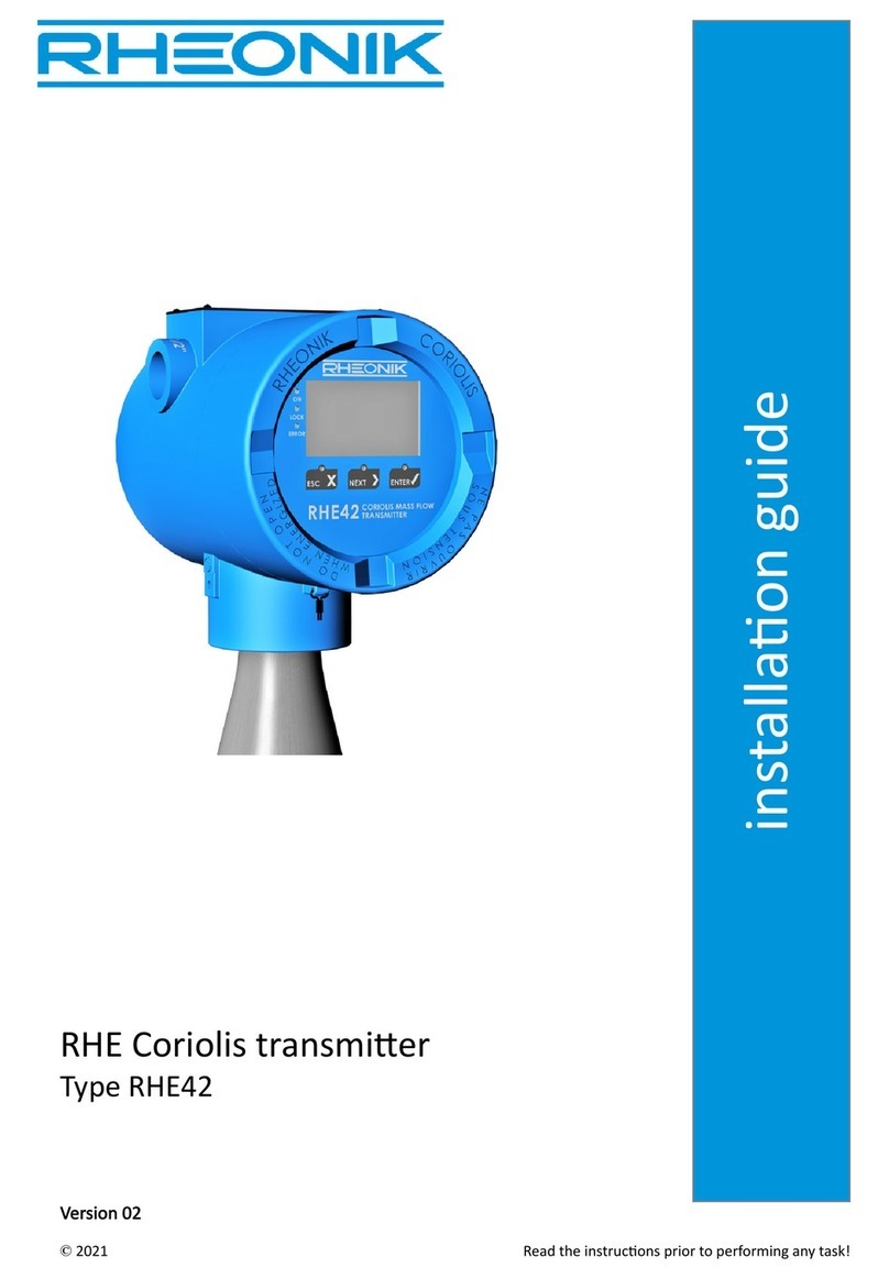 RHEONIK RHE Series installation guide