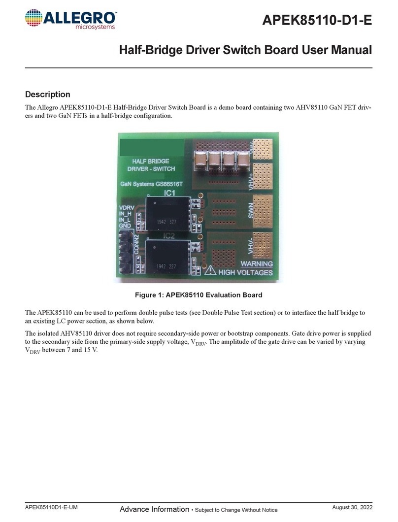 Allegro APEK85110-D1-E user manual