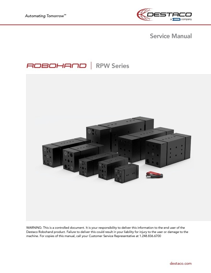 Dover DESTACO ROBOHAND RPW Series Service manual Dover DESTACO ROBOHAND RPW Series Service manual