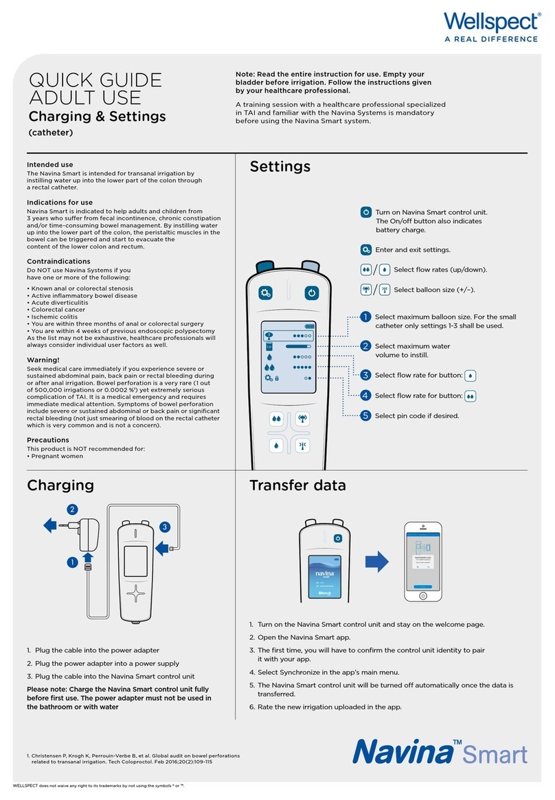 Wellspect Navina Smart Quick guide / user manual