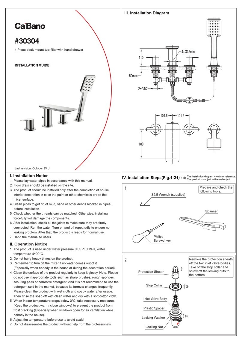 Ca'Bano 30304 installation guide