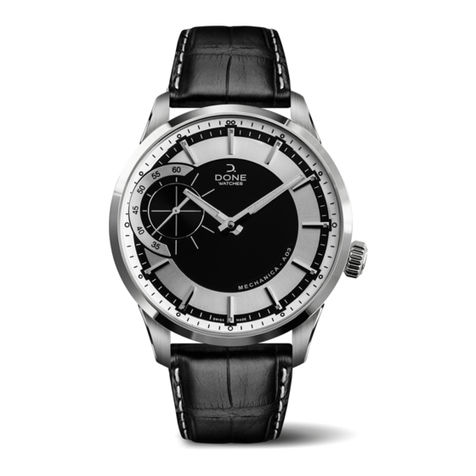 DONE WATCHES MECHANICA ME1A Instructions and warranty