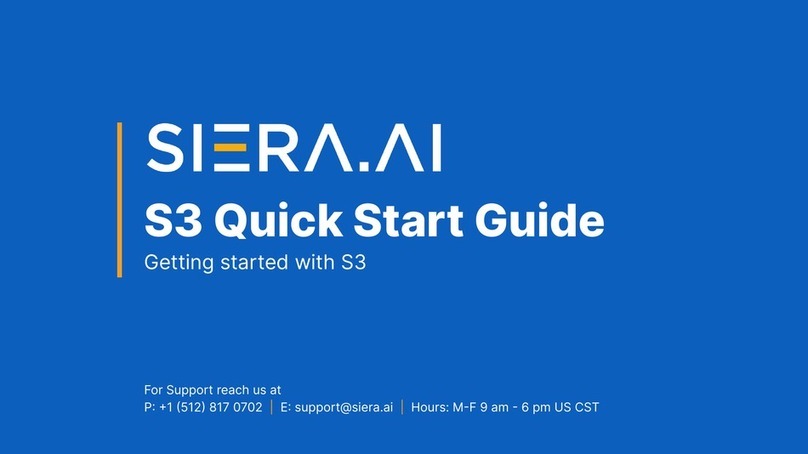 SIERA.AI S3 quick start guide