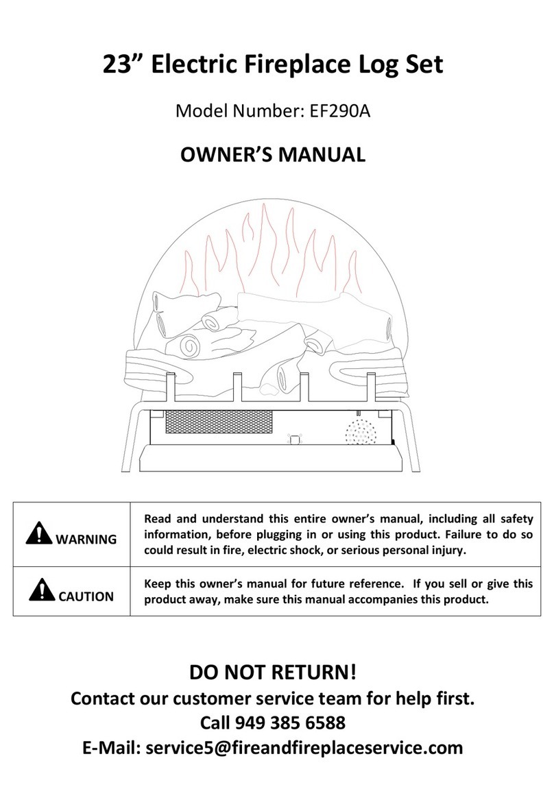 Legend Flame EF290A owner's manual
