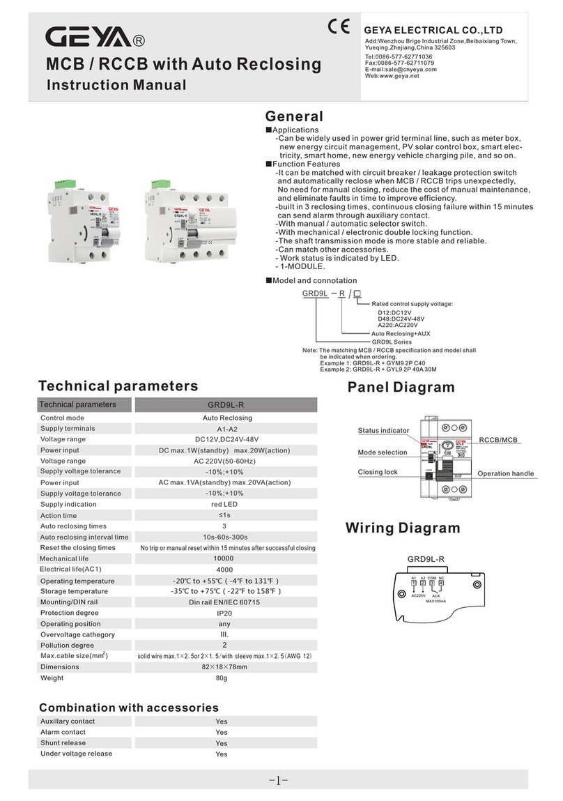 GEYA GRD9L-R User manual