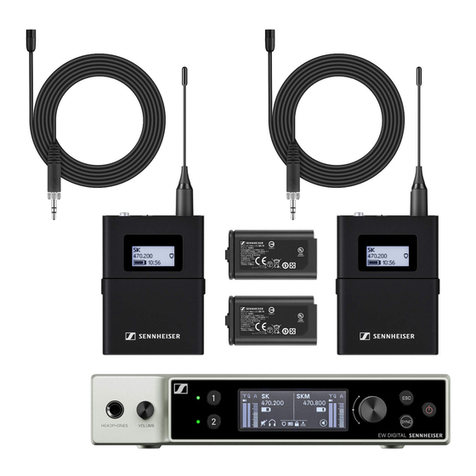 Sennheiser Evolution Wireless Digital EW-DX EM 2 User manual Sennheiser Evolution Wireless Digital EW-DX EM 2 User manual