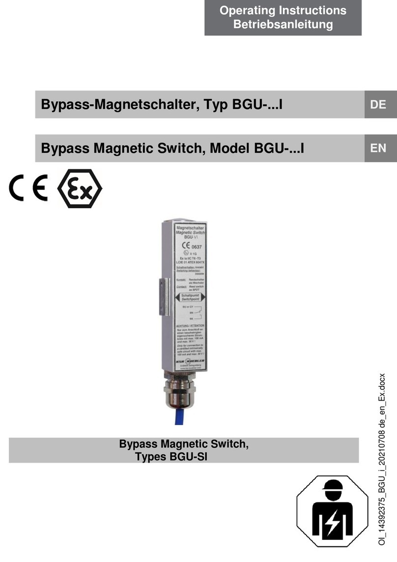 KSR KUEBLER BGU I Series operating instructions