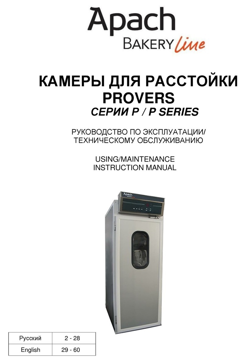 Apach BAKERY LINE P Series instruction manual