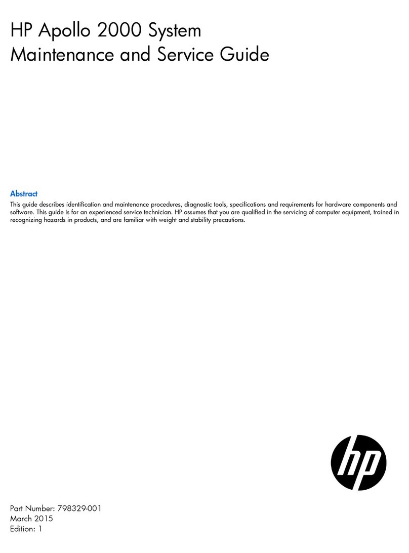 HP Apollo 2000 System Maintenance and service guide