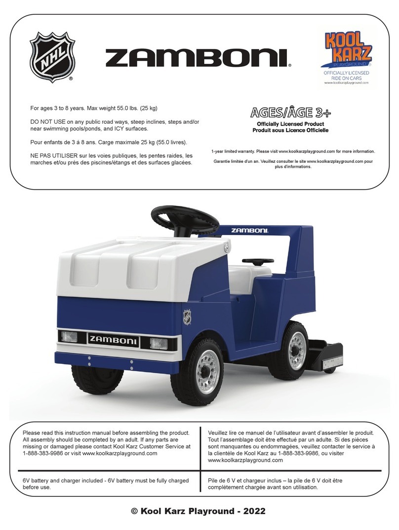 Kool Karz Playground NHL ZAMBONI User manual