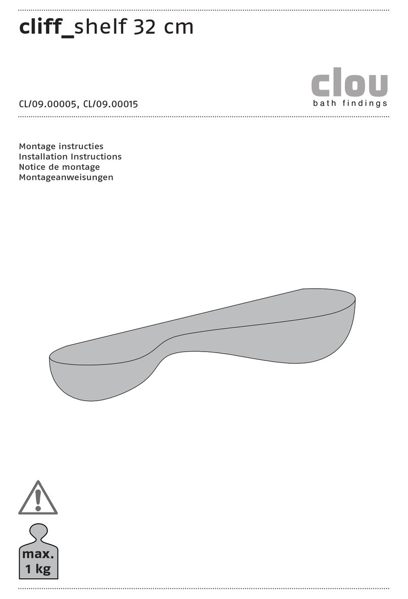 Clou Cliff CL/09.00005 installation instructions