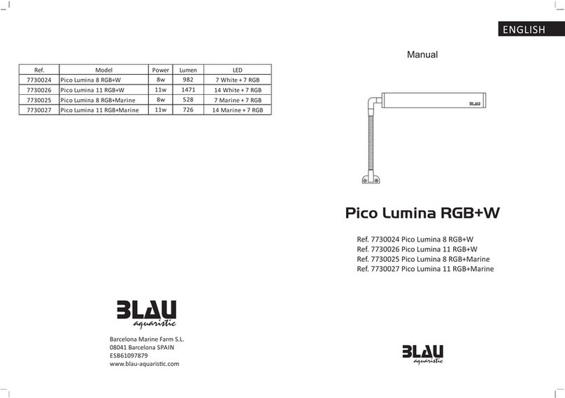 BLAU aquaristic Pico Lumina 8 RGB+W manual