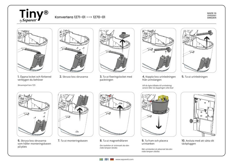 Separett 1271-01 quick start guide