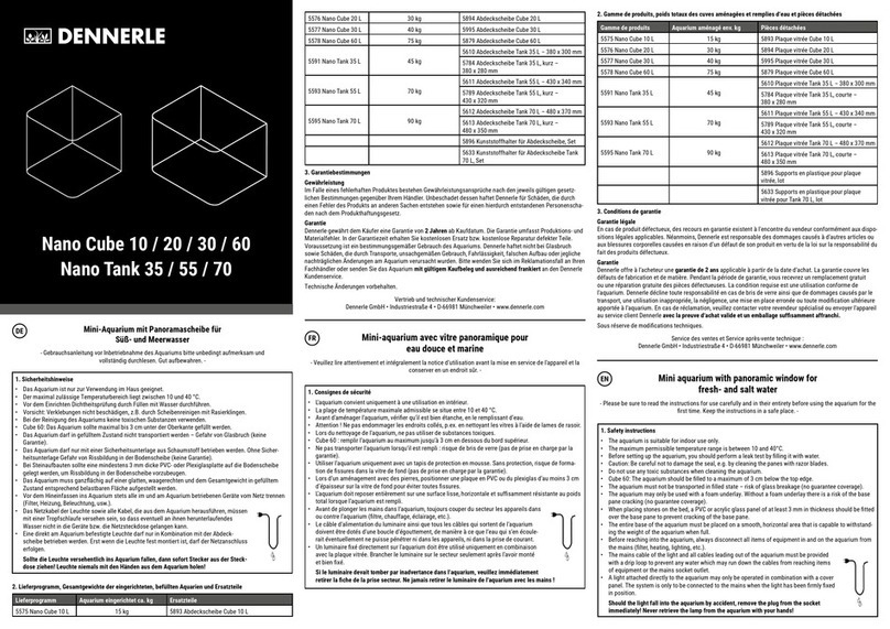 Dennerle Nano Cube 10 User manual