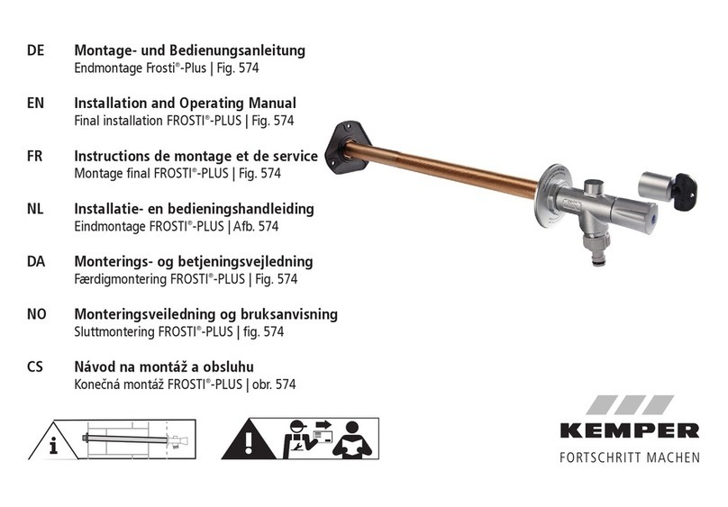 Kemper Frosti-Plus Installation and operating manual