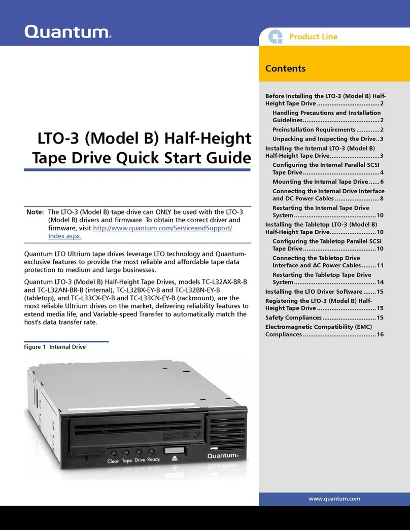 Quantum LTO-3 quick start guide
