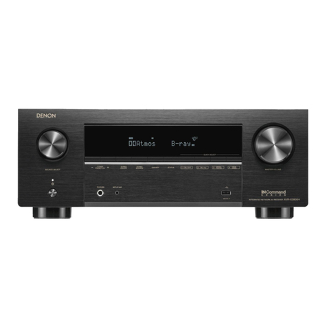 Denon AVR-X3800H User manual Denon AVR-X3800H User manual